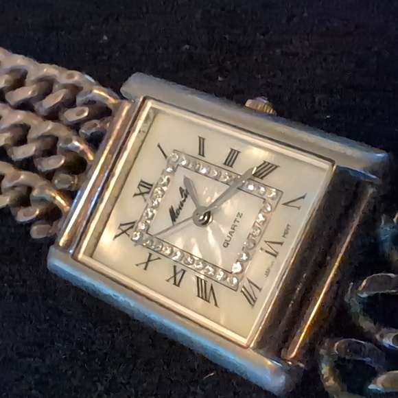 Moulin Quartz Gold Tones Chain Watch - Picture 3 of 9